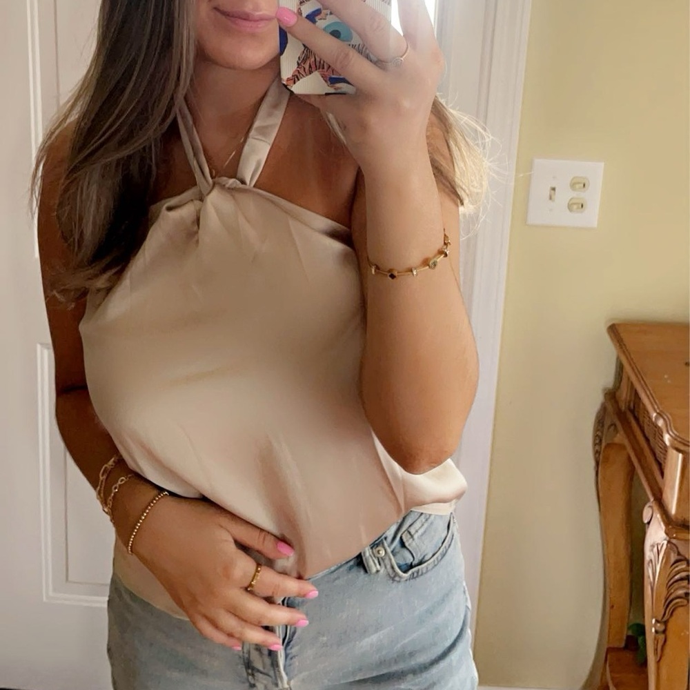 silk halter top